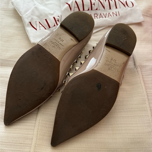 Valentino Rockstud nude patent flats - Picture 4 of 14